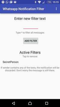 Filter for Whatsapp Notifs screenshot 3