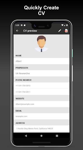 Professional CV Maker PDF screenshot 2