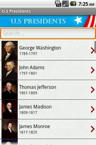 U.S Presidents скриншот 2