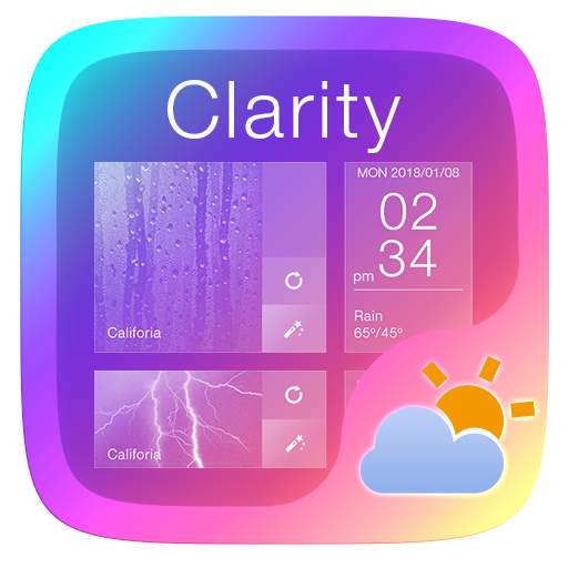Clarity GO Weather Widget Theme 1.0