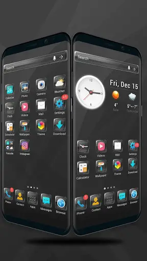 Glass launcher theme &wallpaper screenshot 4
