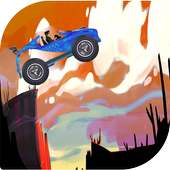 Crazy Car Driving hill logo