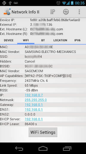 Network Info II скриншот 2
