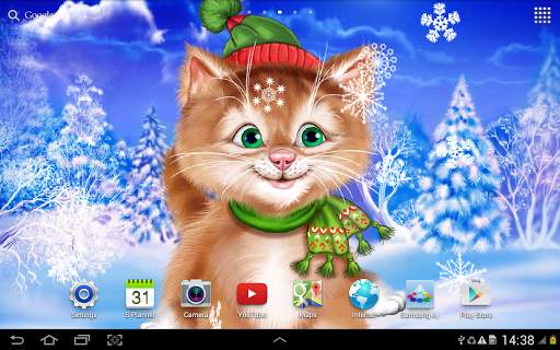 Winter Cat Live Wallpaper screenshot 5