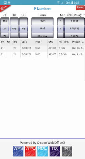 P Numbers screenshot 2
