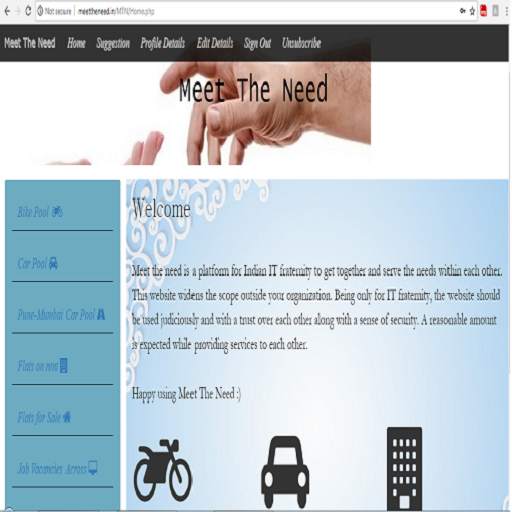 Meet The Need - Common Ground for Indian IT screenshot 2