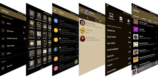 J Ice Gold Theme for CM13&12 2 تصوير الشاشة