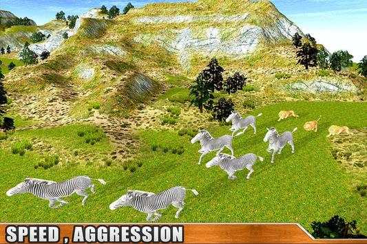 Angry Wild Lion Attack Sim 3D - Safari Wild Lion screenshot 4