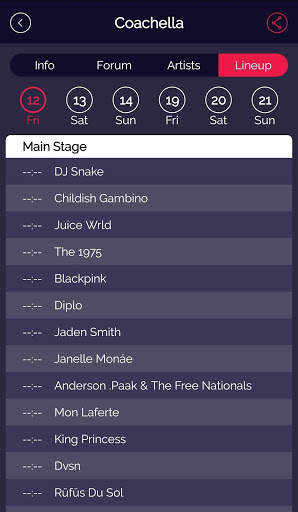 FestivAll, Music Festival Guide screenshot 3