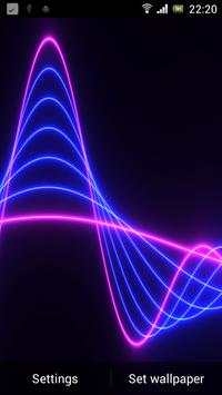 Nexus Neon Wave HD LWP screenshot 3