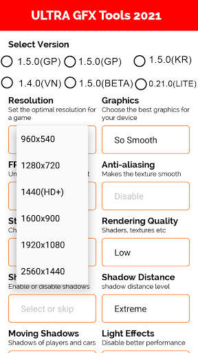 ULTRA GFX Tools 2021 - Launcher & Optimizer screenshot 2