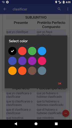Verbos Español screenshot 5