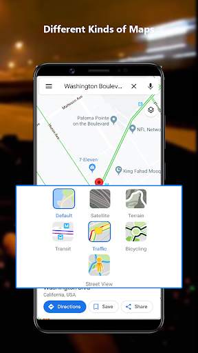 Gps навигатор и карта маршрута скриншот 2