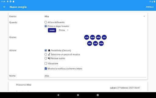 Sveglia Solare screenshot 10