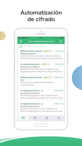 MeSign - Cliente de correo electrónico cifrado screenshot 1
