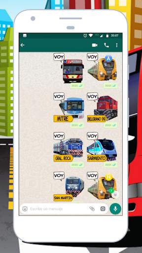 Stickers de Transporte para WhatsApp WAStickerApps screenshot 4