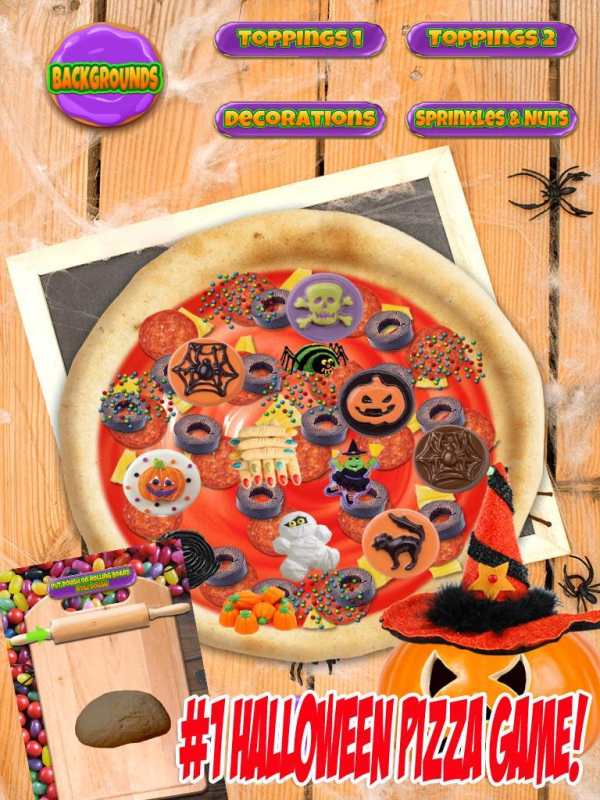 Halloween Candy Pizza Maker - Dessert Food Cooking screenshot 8