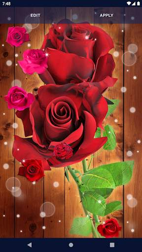 Elegant RedRose Live Wallpaper screenshot 4