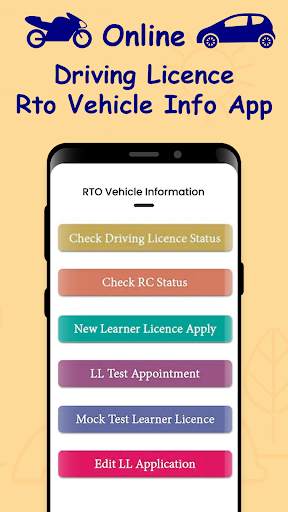 Driving Licence Apply Online screenshot 1