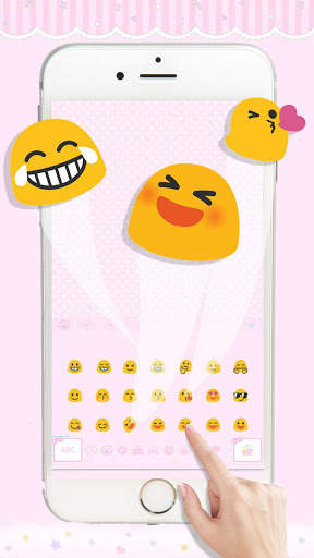 Cute baby Kitty pink keyboard screenshot 2