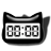 Digital Cat Clock أيقونة