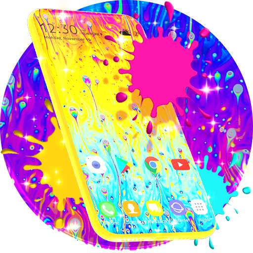 Liquid Rainbow Wallpaper Theme 5.9.11