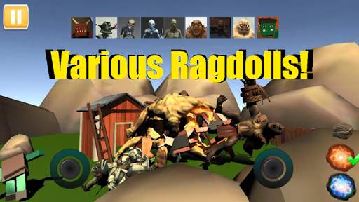 Ragdoll Monster Sandbox- Free ragdoll physics game screenshot 5