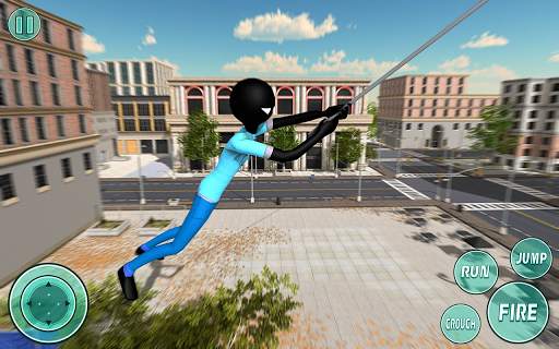 Stickman Rope Hero Mafia Crime Game screenshot 10