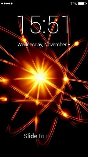 Atom Lock Screen Live WP screenshot 5