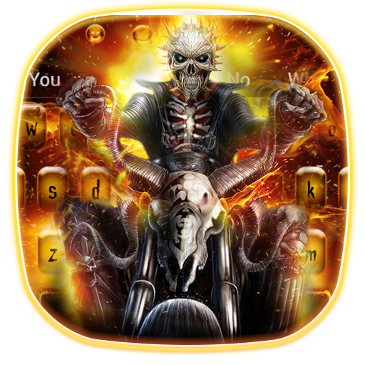 Fire Skull Rider Keyboard icon
