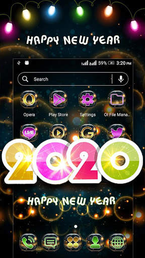 2020 New Year Launcher Theme screenshot 4