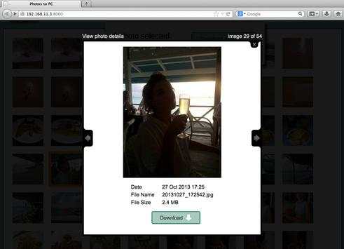 Photos To PC - wifi transfer screenshot 5