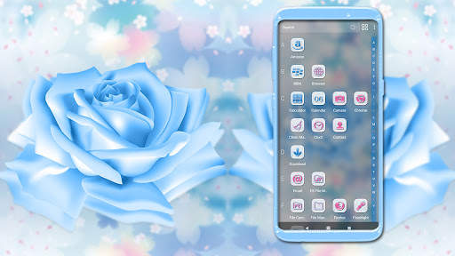 Blue Rose Theme Launcher screenshot 3