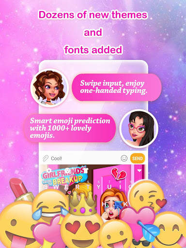 Girlfriends Guide Keyboard Theme for Girls screenshot 2