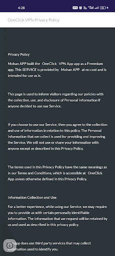 OneClick VPN - Turbo VPN App screenshot 4