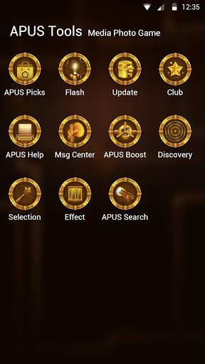 Round Steam Luxurious-APUS Launcher stylis theme screenshot 3