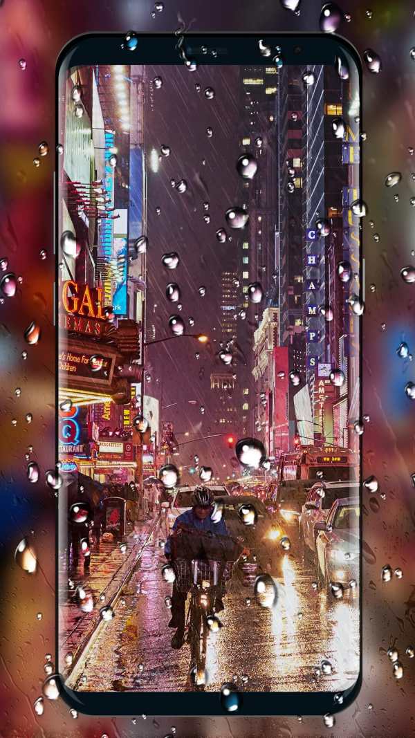 Waterdrops - Real Rain Live Wallpaper screenshot 2