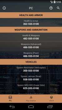 Cheats for GTA IV screenshot 1