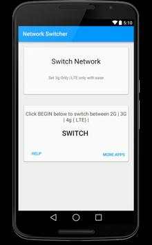 4G LTE Only Network Switch screenshot 1