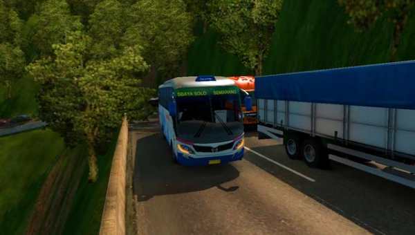 Bus simulator lintas Jawa screenshot 1