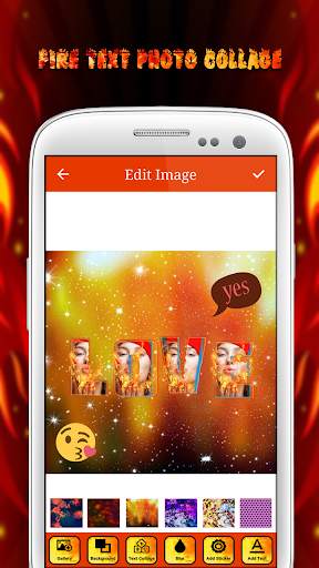 Fire Text Photo Collage screenshot 5