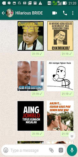 3000 Stiker WA Perang Gambar Sunda WAStickerApp 3 تصوير الشاشة