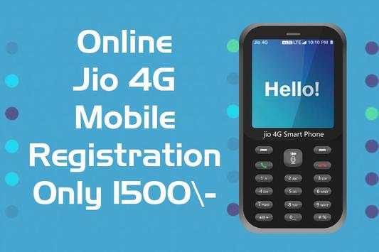 Free Jio 4G Phone Registration : 1500 Rs/- screenshot 1