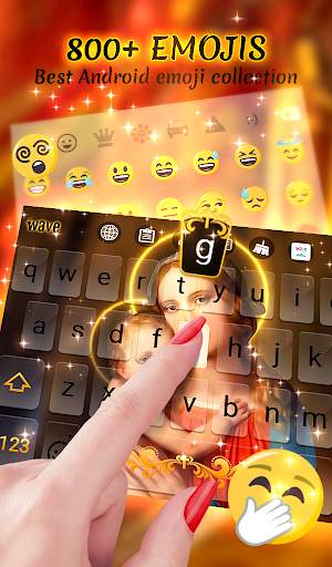 Holy Mary Animated Keyboard   Live Wallpaper screenshot 2