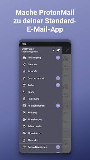 ProtonMail – sichere E-Mails screenshot 5