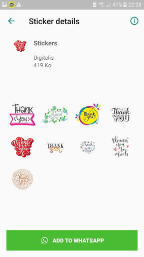 Thank you stickers for WhatsApp screenshot 5