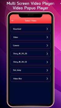 Multi Screen Video Player : Video Popup Player screenshot 2