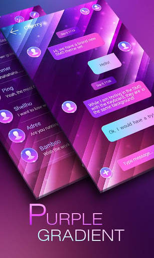 (FREE) GO SMS GRADIENT THEME screenshot 1