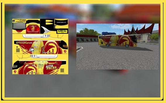 60  Skin Bola Livery BUSSID HD screenshot 7