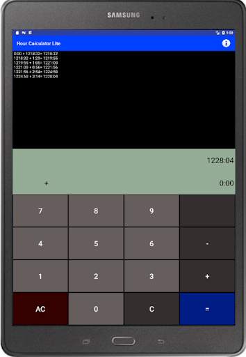 Hour Calculator Lite screenshot 3